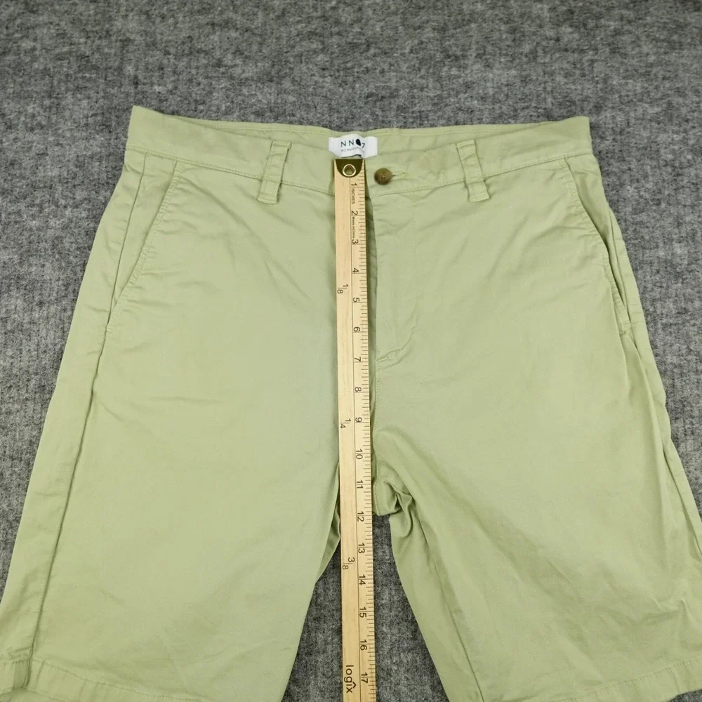 NN07 No Nationality Crown Shorts Mens 32‎ Green Chino 9